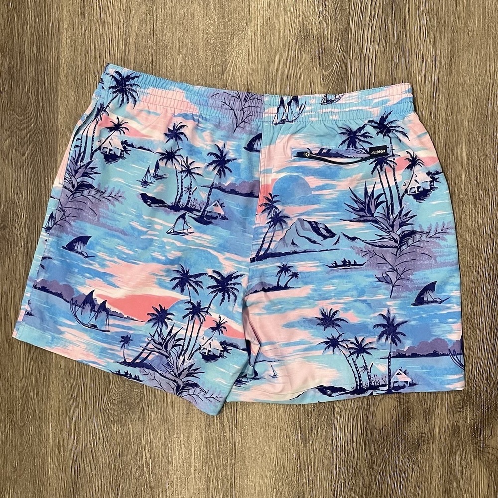 Chubbies Swim Trunks 5.5" Men's 2XL Ticket To Tides Beach Palm Boats Mesh Lined - Picture 3 of 7